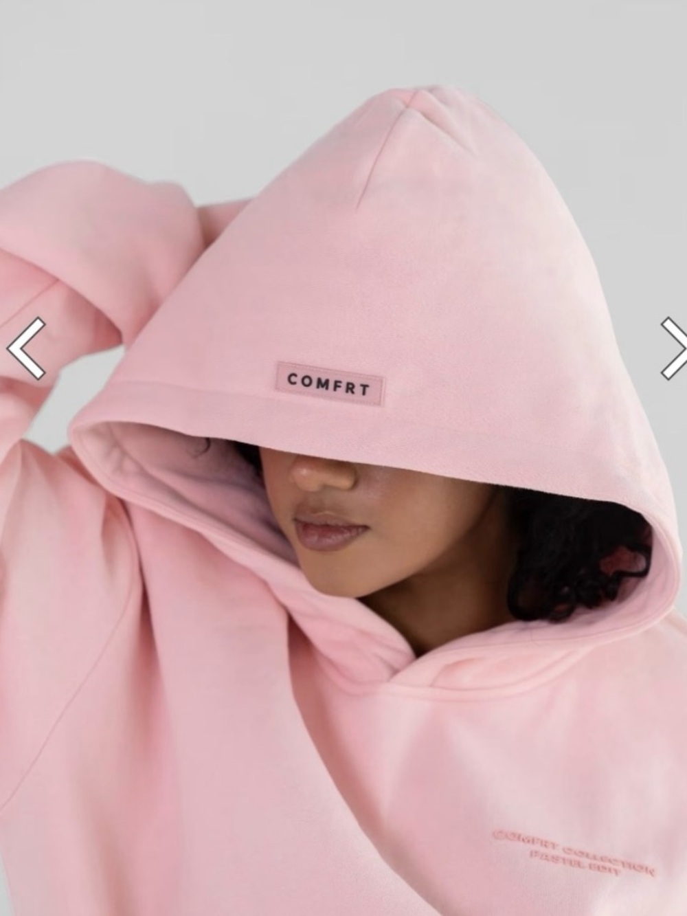Comfrt Collection Pastel Edit Bubblegum Pink Hoodie Sweatshirt Medium